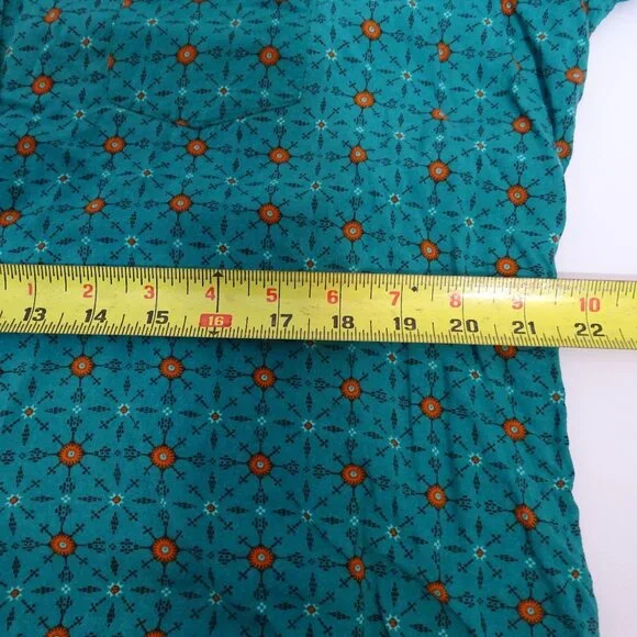 Vintage Wrangler Rancher Western Pearl Snap Shirt Women Size XXL Green Long Slv - Picture 8 of 10